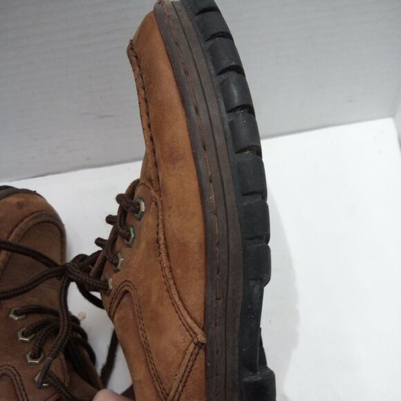Men\'s Brown Leather Hush Puppies Lace Up Casual Walking Shoe US 6 M main image 4